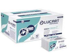 Lucart Professional Papírové ručníky "Aquastream", bílá, 2-vrstvé, skládané Z