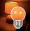 UVtech LED žárovka, 2W E27, oranžová bez obsahu modré