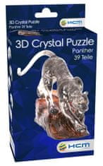 HCM Kinzel 3D Crystal puzzle Černý panter 39 dílků
