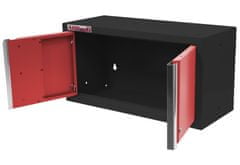 AHProfi Celokovová dvoukřídlá závěsná skříňka PROFI RED 680x281x350 mm - RWGB1326C