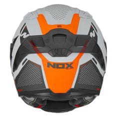 Nox Helma N303S NEO L šedá-neon-oranžová