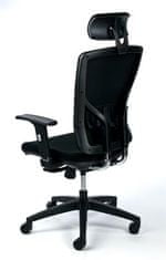 MAYAH Manažerská židle "Greg", nastavitelné područky, textilní, černá, černá základna, CM4006S BLACK