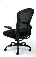 MAYAH Manažerská židle "Grande", textilní, černá, černá základna, 11778-01