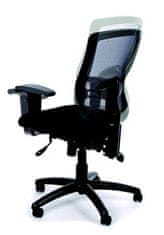 MAYAH Ergonomická kancelářská židle, síť.textilie, síť.opěrák, chromovaná základna,MaYAH,"Creative", černá, 10892-02CA BLACK