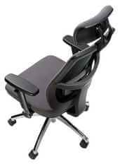 MAYAH Manažerská židle "Grace", textilní, černá, CM4002S GRAY