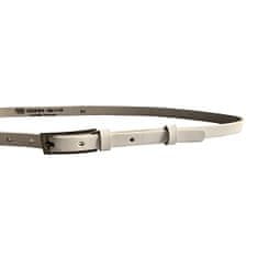 Penny Belts Dámský kožený opasek 15-1-00 White (Délka pásku 85 cm)