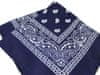 Šátek Paisley bandana - 43611, modrá, 55x55 cm