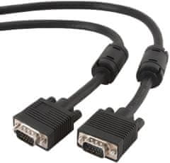 Gembird CABLEXPERT kabel 15M/15M VGA 10m stíněný extra, ferrity, černá