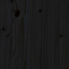 Greatstore Zásuvky pod postel 2 ks černé masivní borové dřevo