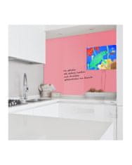 SMATAB® skleněná magnetická tabule ružová perlová 48 × 48 cm