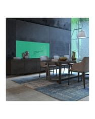 SMATAB® skleněná magnetická tabule zelená smaragdová 35 × 35 cm