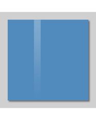 SMATAB® skleněná magnetická tabule modrá ocelová 35 × 35 cm