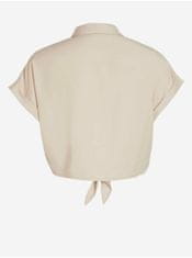 VILA Béžová košile na zavazování VILA Mandy XL