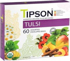 Tipson BIO bylinné čaje TULSI - indická bazalka s příchutěmi. 60 porcí