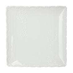 Feeric Lights Bílý talíř, čtvercový tvar, 21 x 21 cm