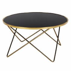 Falcon Konferenční stolek Rumie - gold chrom/černá