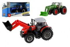 Burago Traktor B s nakladače Fendt 1050 Vario/New Holland kov/plast 16cm 2 druhy