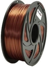 XtendLan tisková struna (filament), PETG, 1,75mm, 1kg, hnědá (3DF-PETG1.75-RCR 1kg)