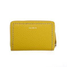 Gianni Conti Žlutá dámská kožená peněženka s přepínkou Gianni Conti