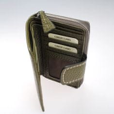 Gianni Conti Zelená dámská kožená peněženka s přepínkou Gianni Conti