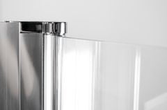 Arttec Dvoukřídlé sprchové dveře do niky COMFORT F 10 grape sklo 123 - 128 x 195 cm