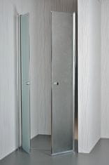 Arttec Dvoukřídlé sprchové dveře do niky SALOON 75 - 80 cm grape sklo
