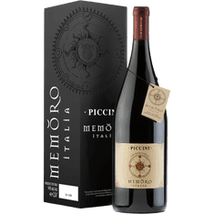 Víno Memoro Rosso Magnum 1,5l dárková kazeta, Piccini