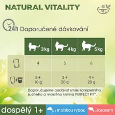 Perfect fit Natural Vitality kapsičky s mořskou rybou s lososem pro dospělé kočky 12× (6×50 g)