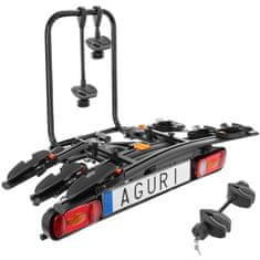 Aguri Přídavný nosič na tažné zařízení na třetí nebo čtvrté kolo Active Bike Black