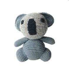 Luna-Leena Kids udržitelná koala Tommy z organické bavlny - měkká hračka - šedá 