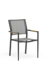 Couture Jardin Luxusní zahradní jídelní židle POLO dining chair šedá