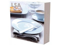 LSA International Dine talíř s okrajem na předkrm/snídani/dezert 20cm, set 4ks, LSA International