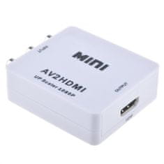Northix Adaptér Mini AV na HDMI Video Converter 720p 1080p 