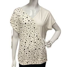 Sophia Perla puntíkaté smetanové tričko se vzorem Velikost: 42