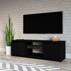 3E 3xE living.com Moderní TV stolek Demi 140 cm, černá