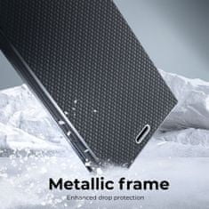 FORCELL Pouzdro / obal na Samsung galaxy A41 černé - knížkové Carbon