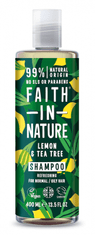 Faith In Nature přírodní šampon Citrón & Tea Tree, 400ml