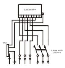 Rozváděč elektroměrový PER 1/3f/63 vestavná (Modul)