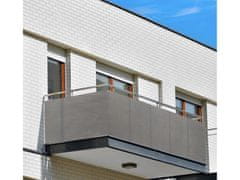 My Best Home Balkonová zástěna OSLO šedá, výška 90 cm, šířka různé rozměry MyBestHome Rozměr: 90x700 cm rozteč 25 cm