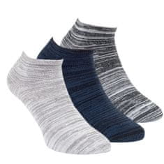 RS dámské letní nízké bambusové melírované sneaker ponožky s bavlnou 43067 3-pack, 35-38