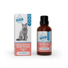 GREEN IDEA Ušní olejové kapky prevent pro kočky