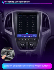 Junsun Android Autorádio Opel Astra J 2010 - 2014 s GPS navigací, WIFI, USB, Bluetooth - Handsfree, 2din rádio Opel Astra J 2010 2011 2012 2013 2014 Kamera zdarma