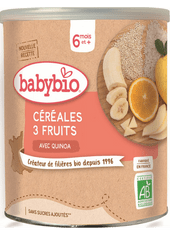 Babybio  nemléčná ovocná kaše (3 druhy ovoce) 220g