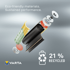 Varta Nabíjecí baterie Recycled 5+1 AA 2100 mAh R2U 56816101476