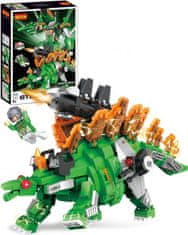 Cogo stavebnice Mecha Dino - Transformers Stegosaurus 2v1 kompatibilní 547 dílů