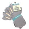 100% BAVLNA jednobarevné unisex 100% bavlněné zdravotní ponožky 91011 5-pack, světle šedá, 35-38