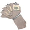 100% BAVLNA jednobarevné unisex 100% bavlněné klasické ponožky 9100522 5-pack, béžová, 35-38