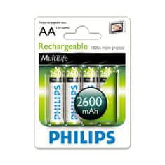 Philips Nabíjecí baterie Philips NiMH 2600 mAh AA (tužka)