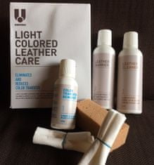 Uniters Leather Master - Light Colored Leather Care (225 ml + 125 ml + 225 ml) - speciální sada na kompletní ošetření světlých kůží
