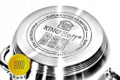 KINGHoff Sada ocelových hrnců Ocelové Hrnce Silver 8 Ele Kh-4448